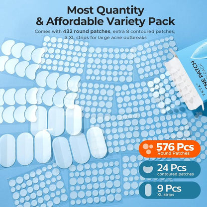 Hydrocolloid Acne Patch Variety Pack