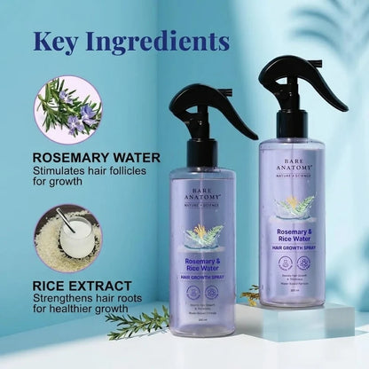 Rosemary & Rice Water Hair Growth Spray