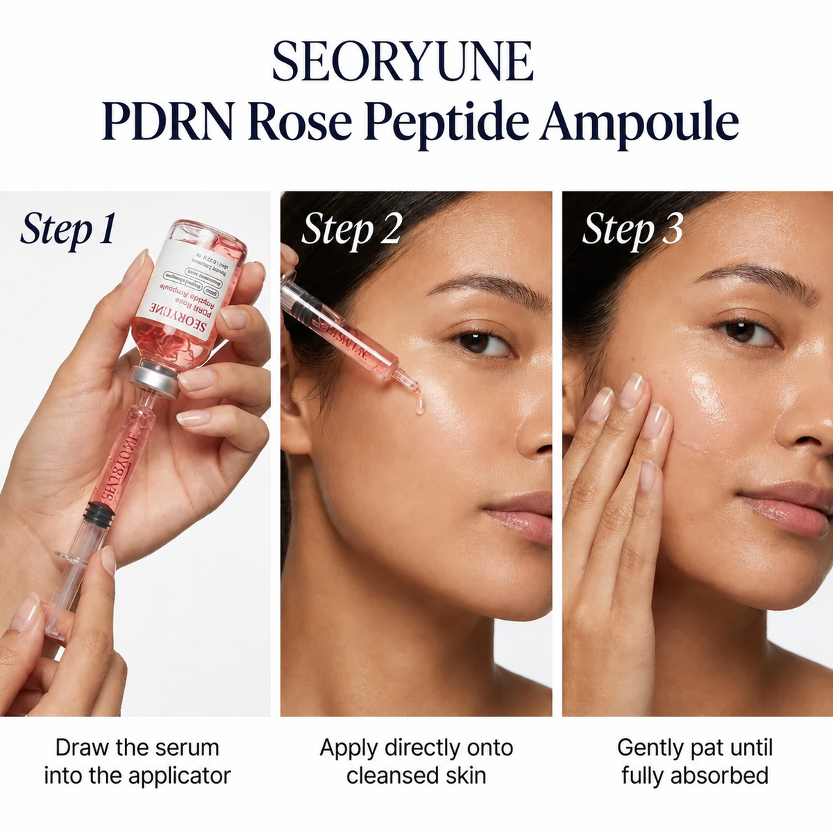 Korean PDRN Rose Peptide Ampoule