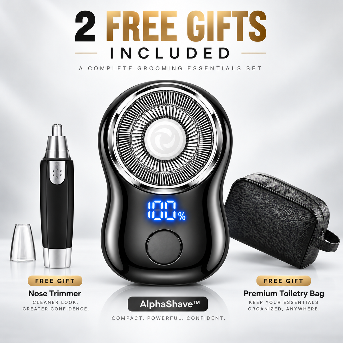 AlphaShave™ Portable Electric Shaver